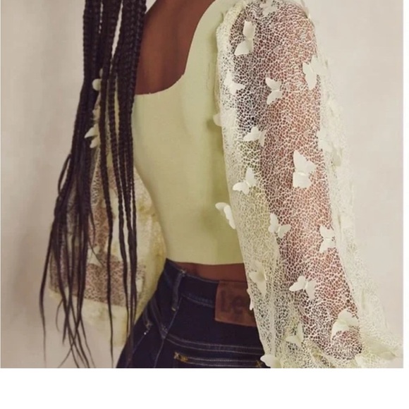 Free People Intimately Flutter By Bandage Crop Top Women's Large - Picture 2 of 7